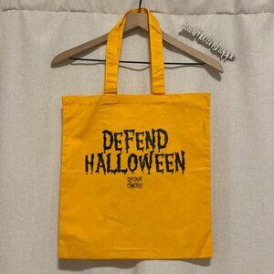 Discount Cemetery DEFEND HALLOWEEN Reusable Shoulder Tote Bag